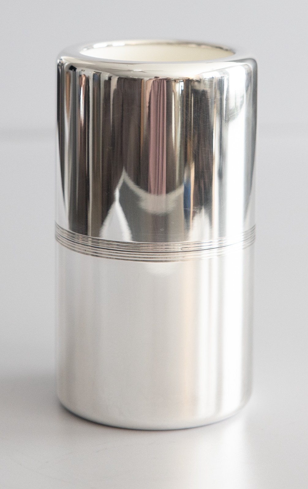 Vintage French Christofle Silver Plate Wine Bottle Chiller Cooler 8.75