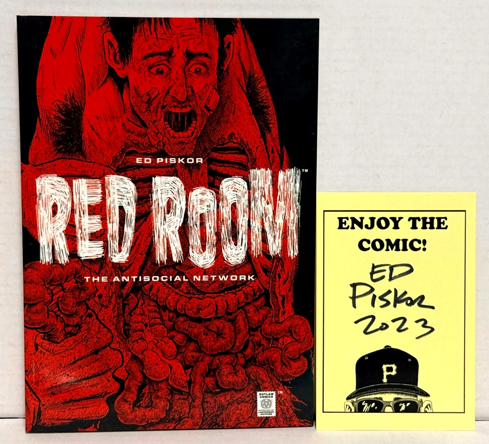 Ed Piskor Red Room: The Antisocial Network (Paperback) + Signed Autograph Insert