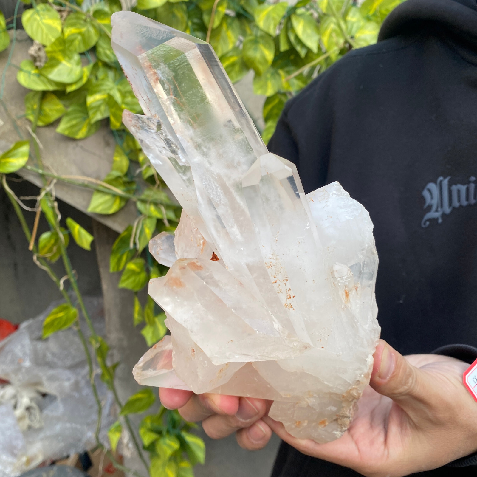 4.5lb Natural Clear White Quartz Crystal Cluster Rough Healing Specimen