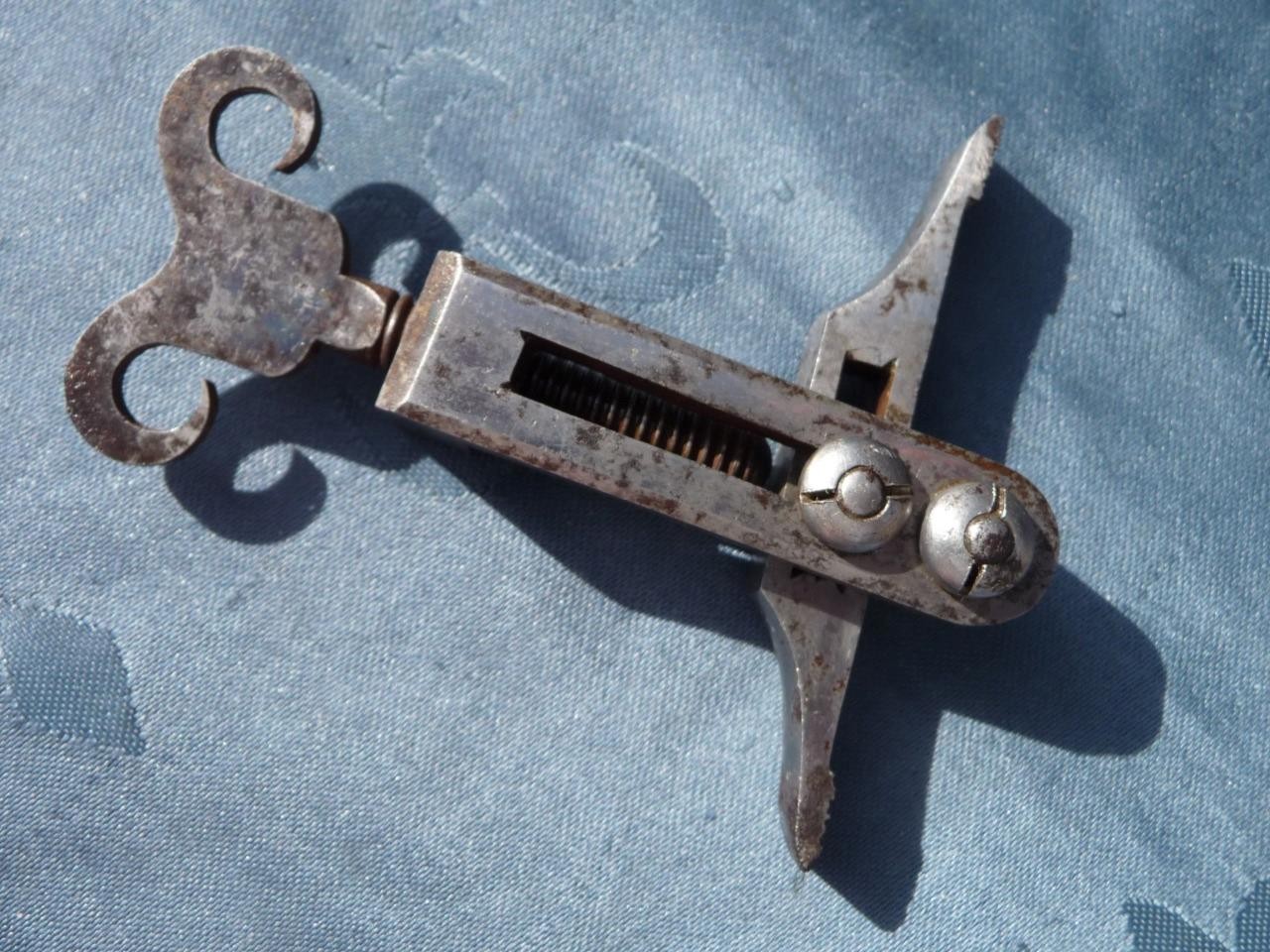 Beautiful 19th Century British MAINSPRING VISE / CLAMP for Rifle