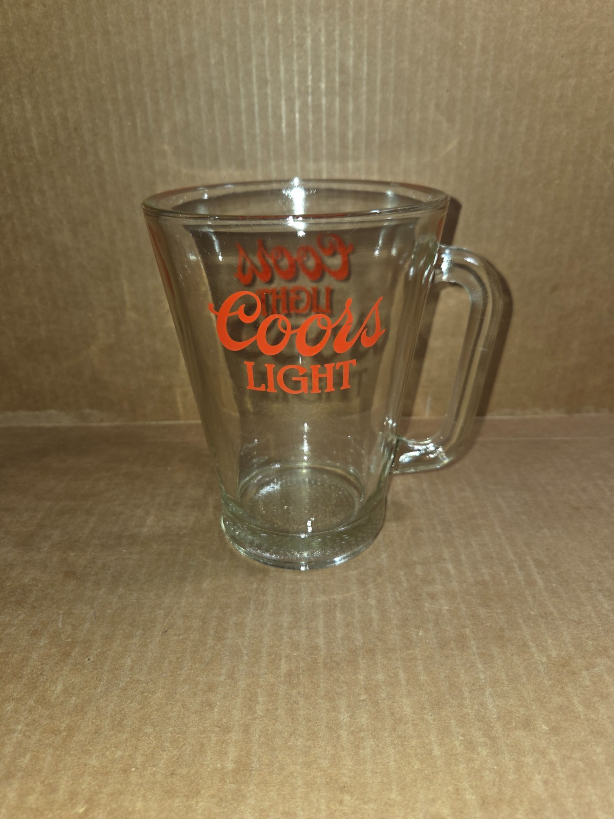 Pitcher Glass Coors Light 40 oz Rare No Pour Spout