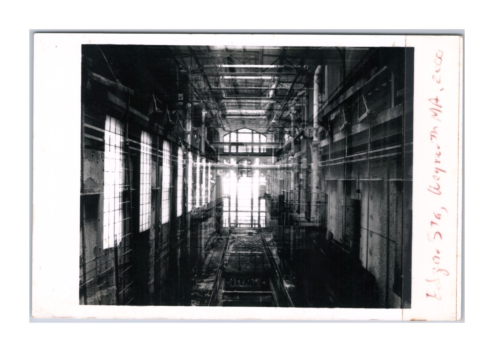 Vintage RPPC North Weymouth Fore River MA Edgar Station Edison Plant Interior