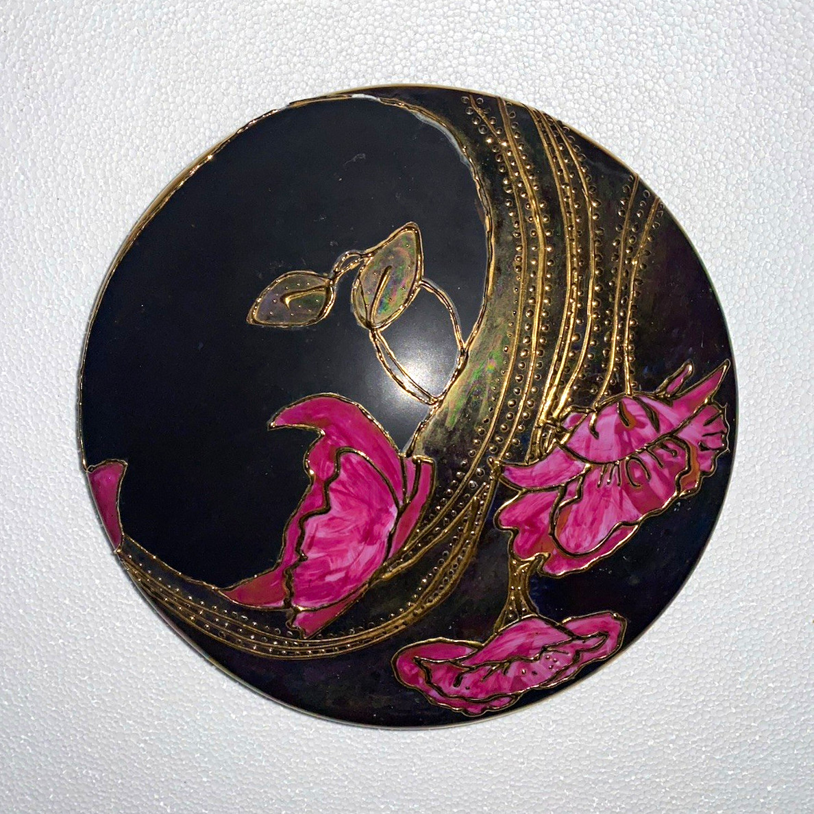 Vintage 1990s Jackie Smyth Hand Painted Porcelain 8\