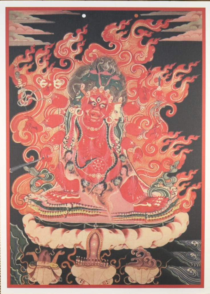 Tamdin, Hayagrīva, Tibetan Thangka, Poster, Printed on natural canvas