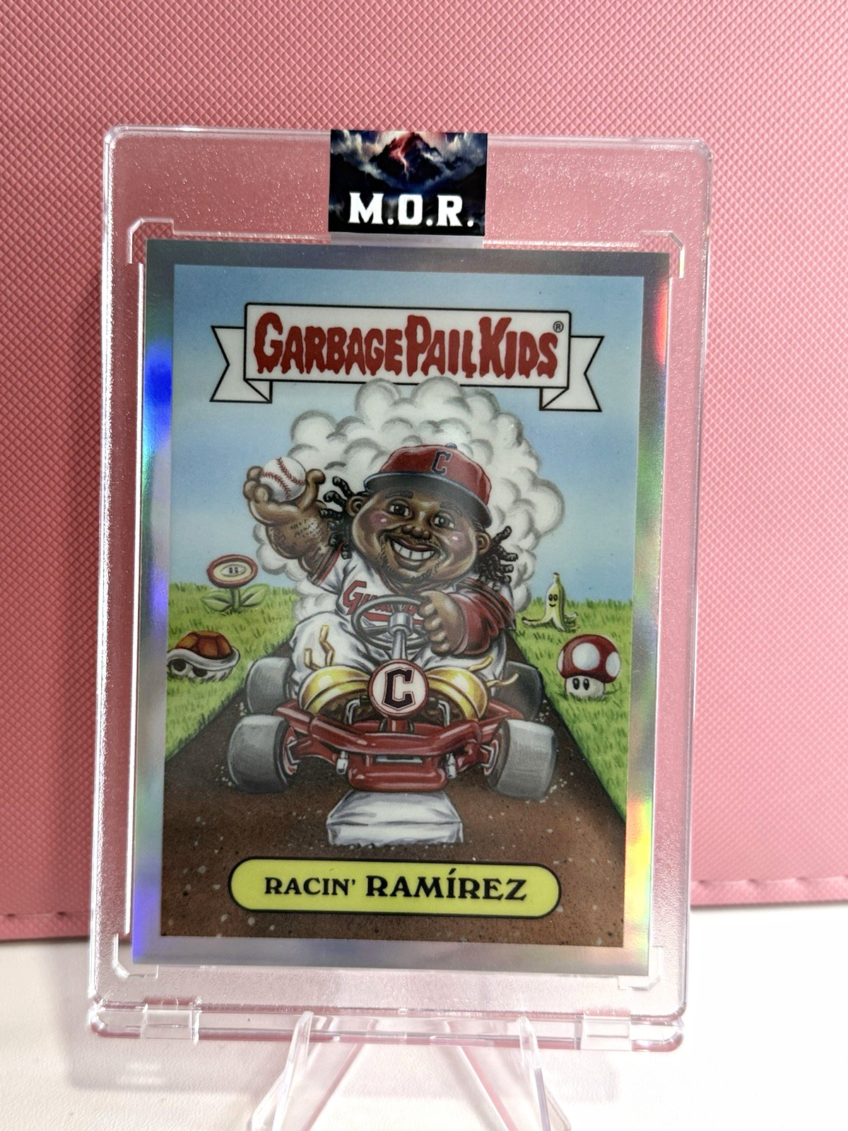 Topps 2024 Garbage Pail Kids M.O.R. Racin\' Ramírez C Holographic Parallel
