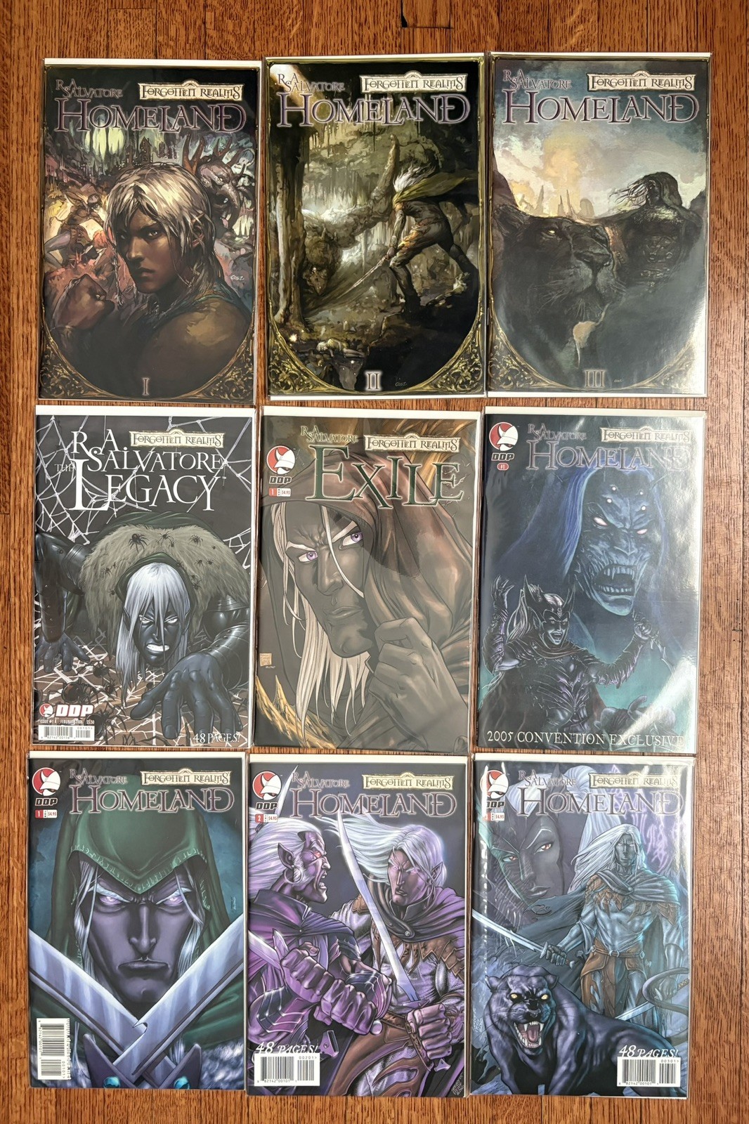 Lot of Forgotten Realms Homeland w/ 2005 Convention Exclusive Drizzt Key DDP