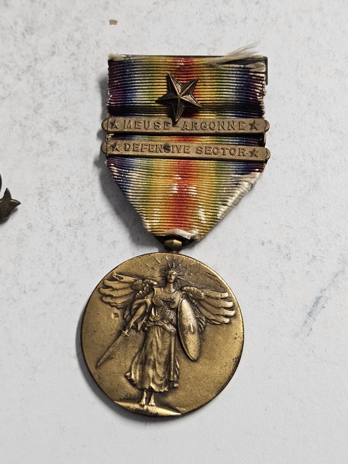 WWI Great War for Civilization Victory Medal - 2 Bars And Star