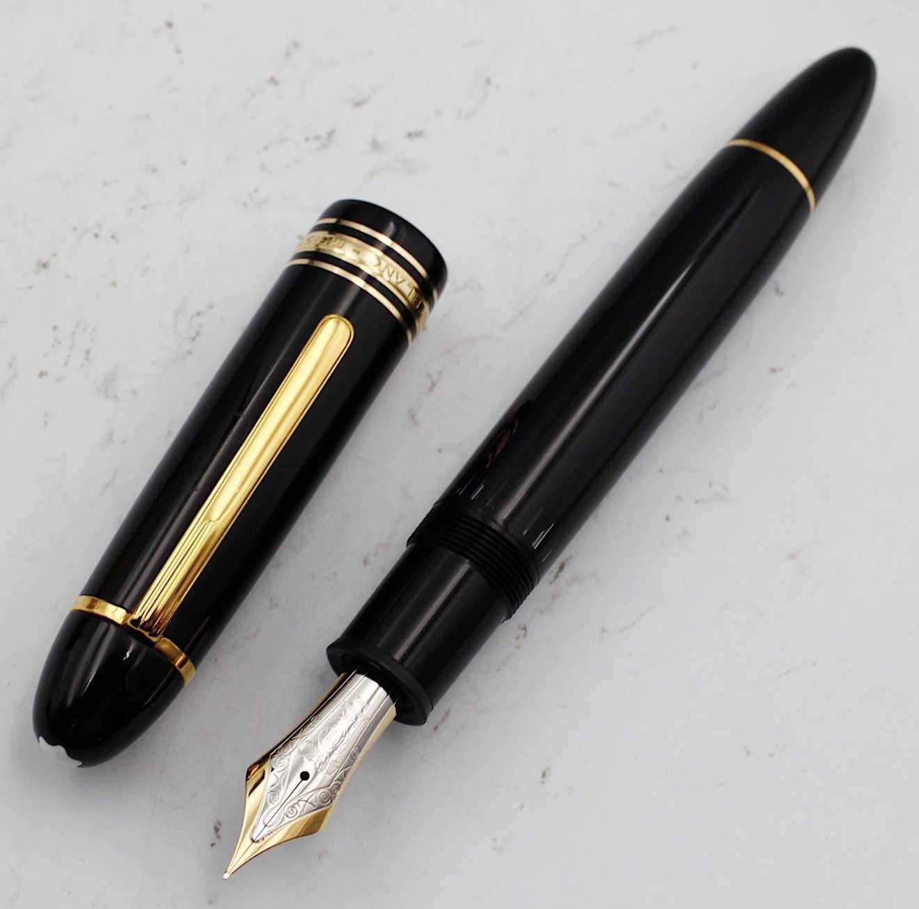 [Mint] Montblanc Meisterstuck 149 14K 585 Fountain Pen F Nib w/box vintage 1980s