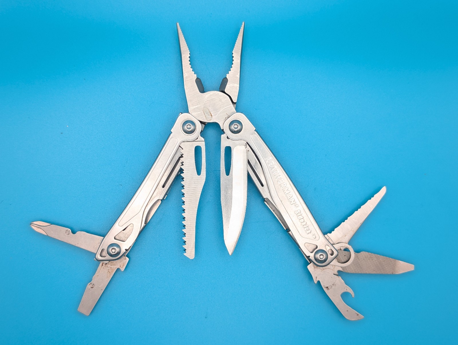 Leatherman Sidekick Multi-Tool, Knife, Pliers, Saw, Stainless