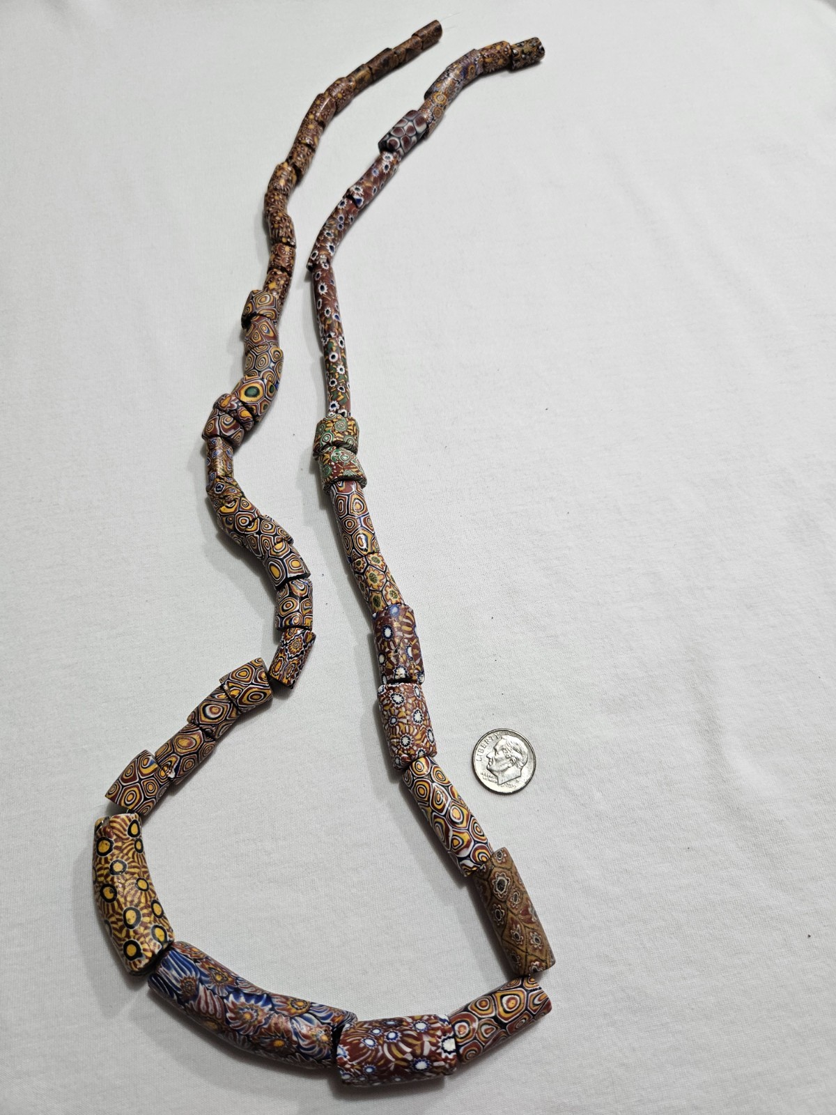 Antique Mixed Venetian Millefiori Trade Beads 35\