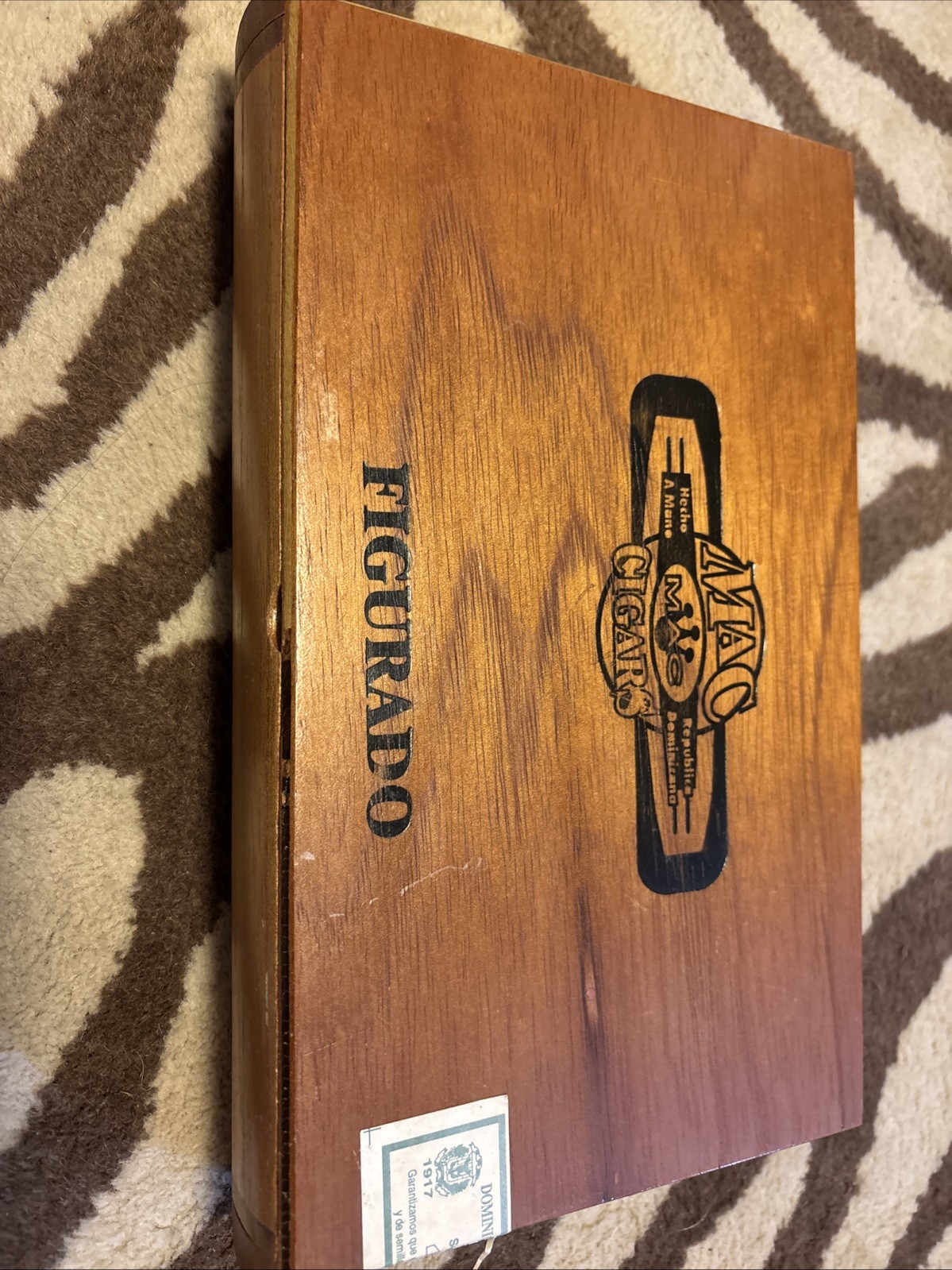 Mac Cigar Box Only Empty  Dominican Republic.            11 1/2” X 7”X 2”