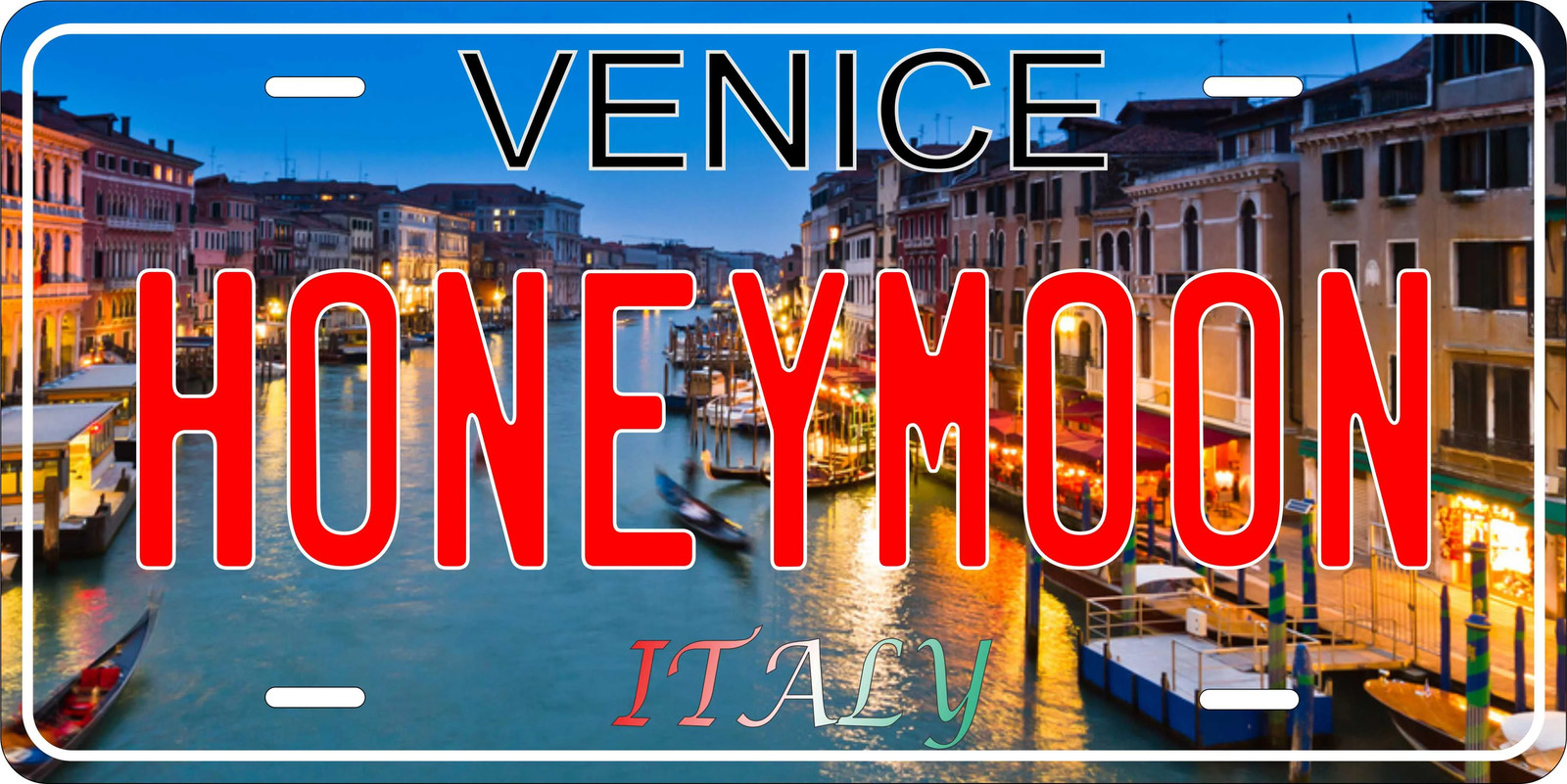 Venice Italy city Novelty License Plate Personalized Custom Auto Bike Motorcycle