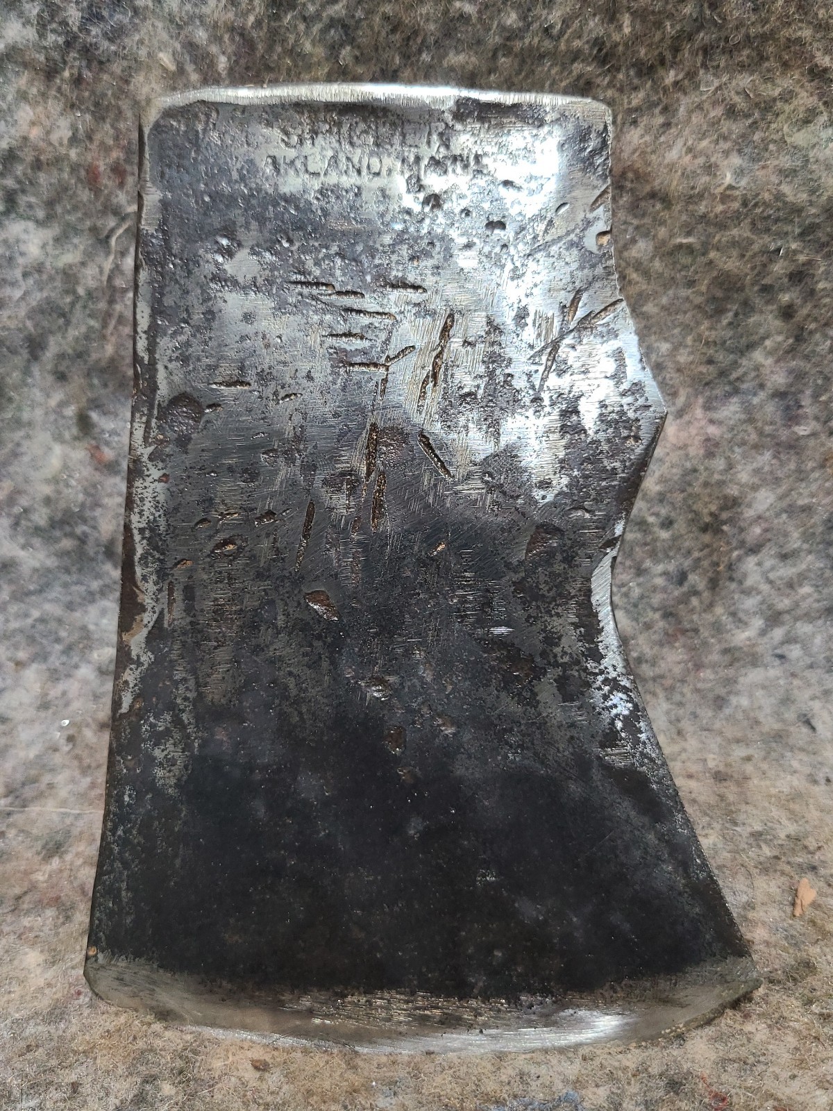 Hard to Find 1937 SPILLER Oakland Maine Jersey Pattern Axe Head  3lb 2.6oz