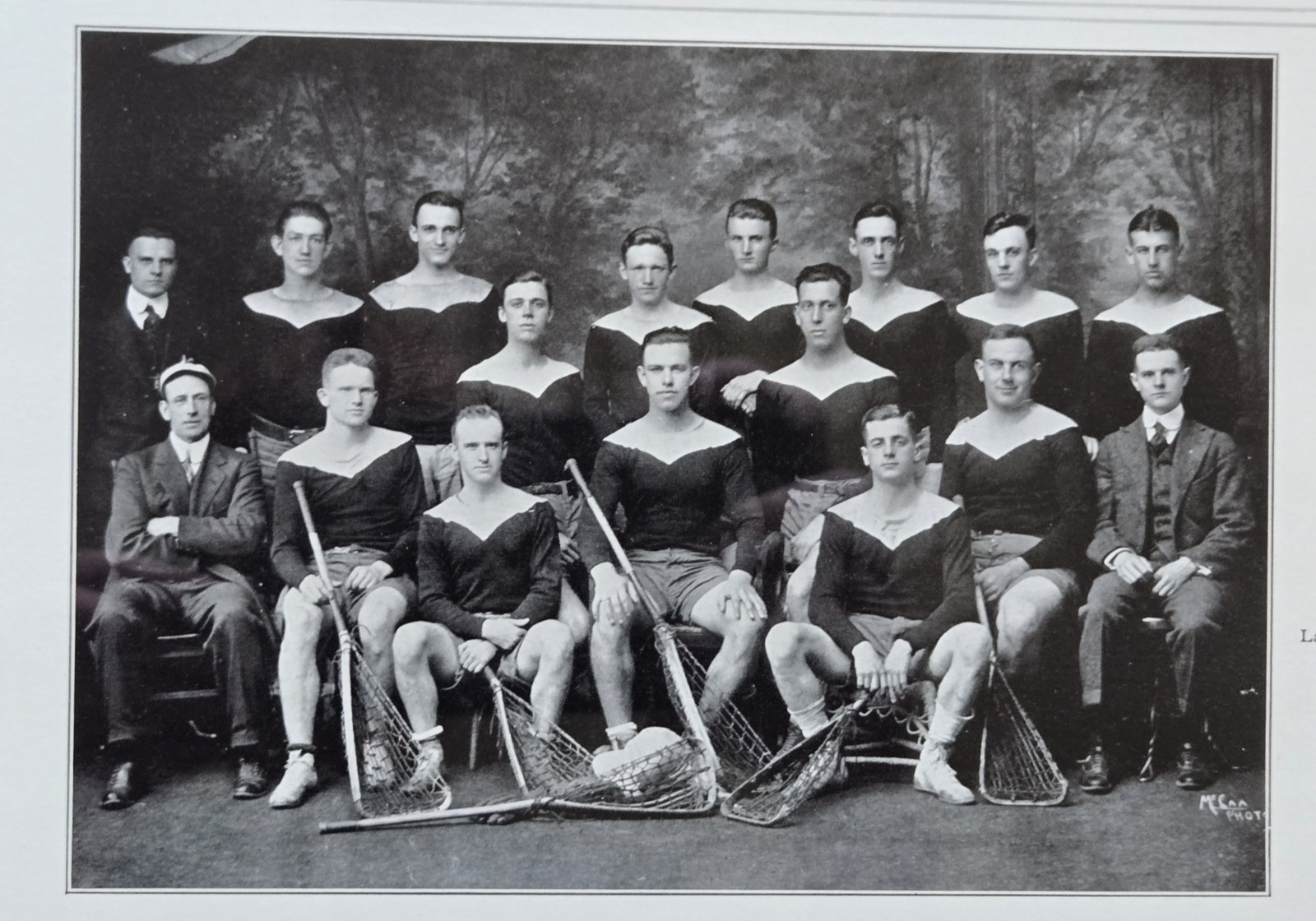 RARE 1917 LEHIGH UNIVERSITY LACROSSE PHOTO - FRAMED CALENDAR  - NATL CHAMPS