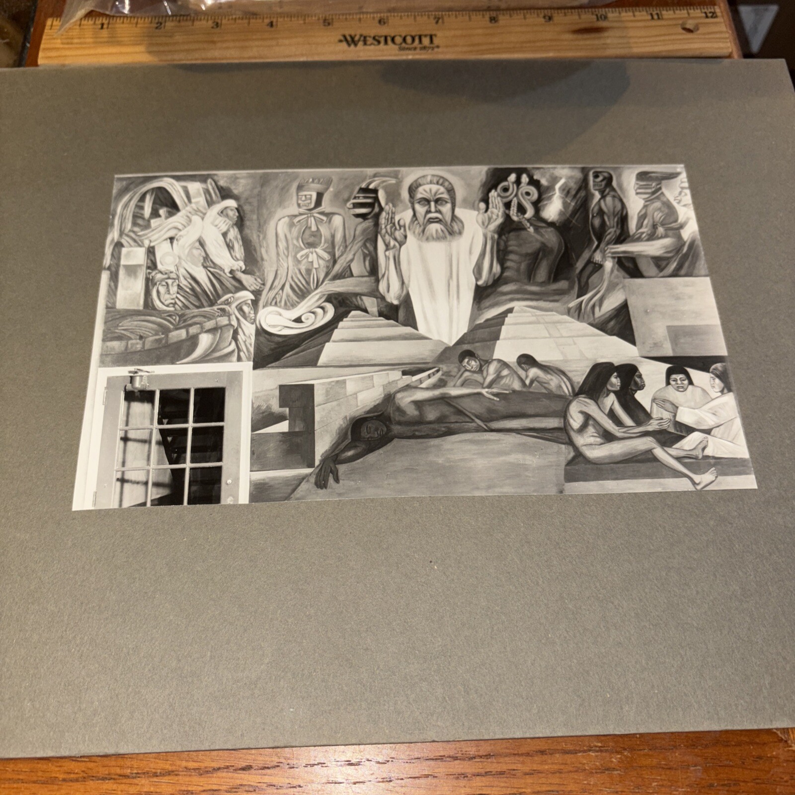 Vintage Jose Clemente Orozco Coming of Quetzalcoatl Dartmouth Library Photo