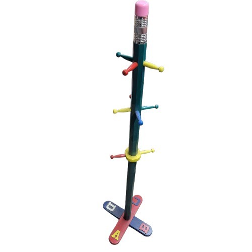 Rare 1980's Pierre Sala Art Deco Pencil Memphis Style Coat Rack. Colorful 