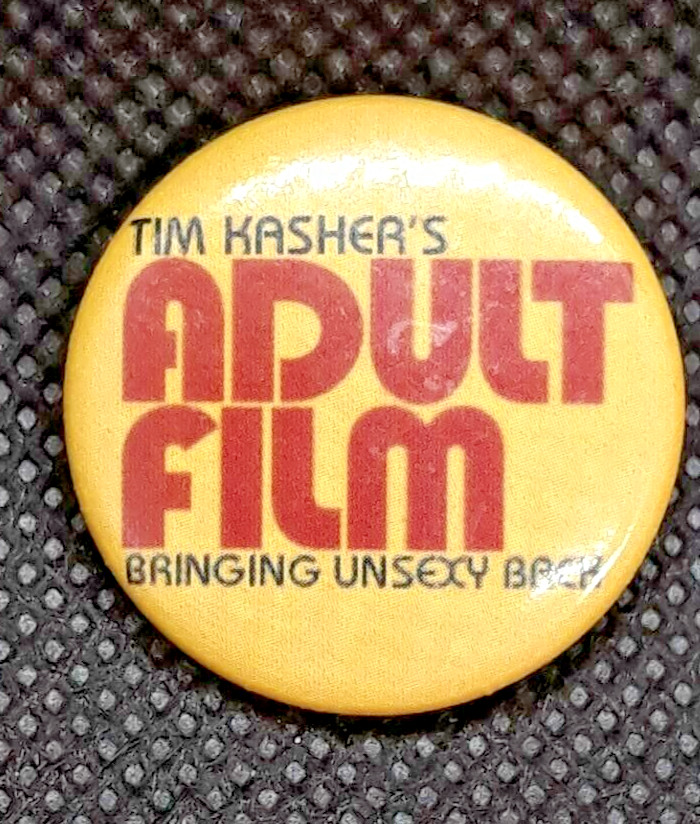 Vintage Tim Kasher\'s \'Adult Film\' LP Pin Button Musician Bringing Unsexy Back