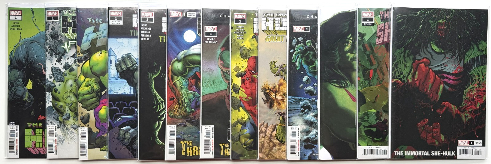 Lot of 13 Immortal Hulk One Shots (raw) - see description for details