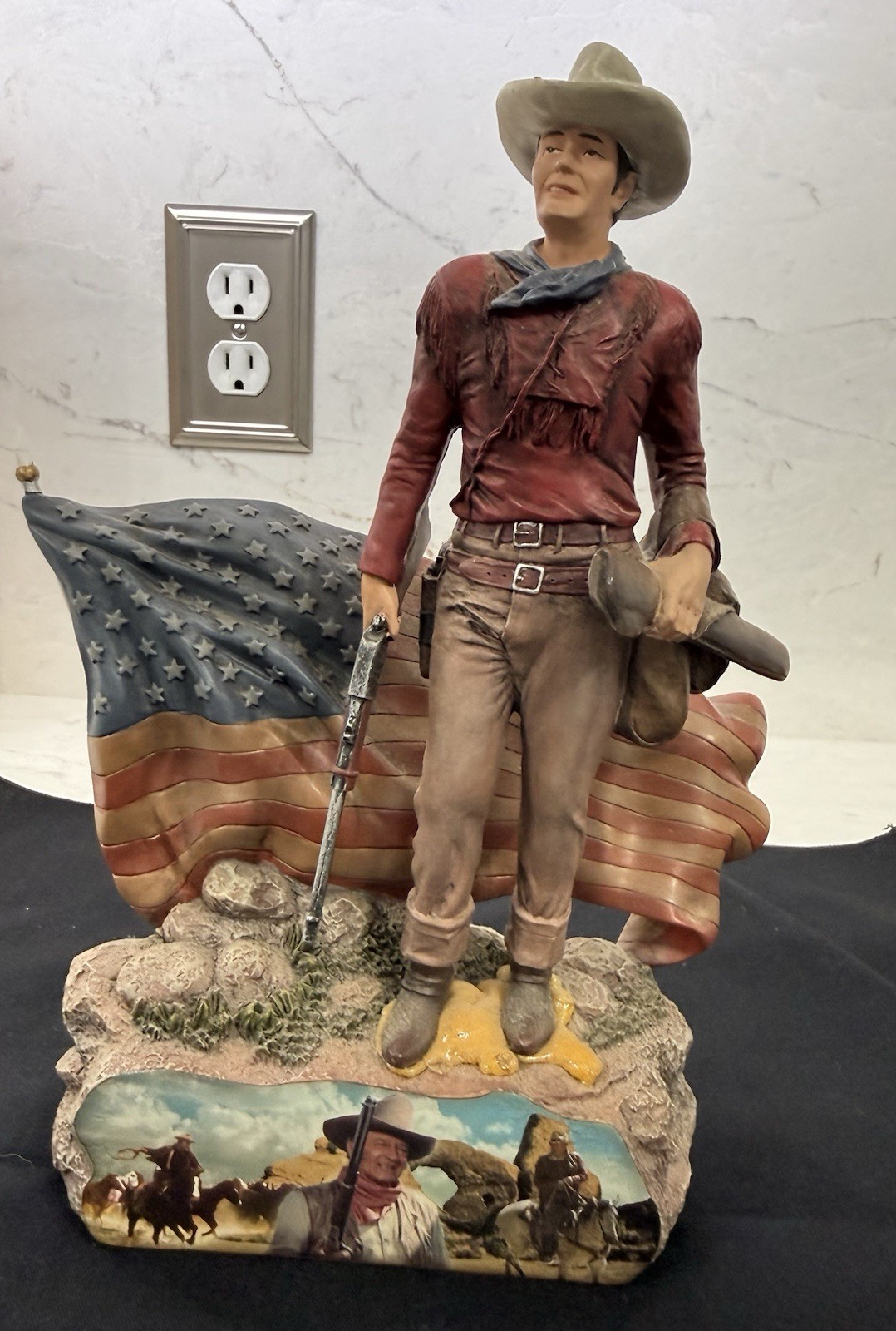 The Bradford Exchange “Trails of Glory” John Wayne: American Hero Sculpture