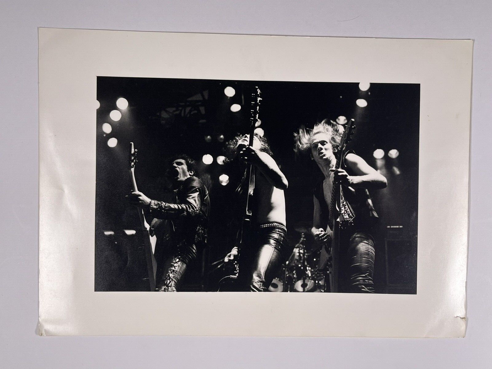 Accept Photo Wolf Hoffmann Original Black And White Promo Circa Early 1980s
