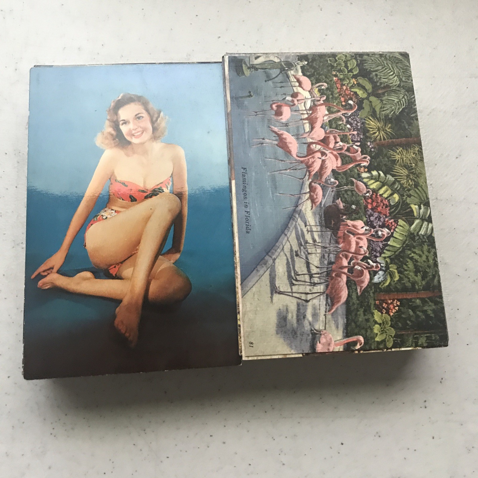 Lot of 200+ Mixed True Vintage Greeting & Post Cards, Travel & Destination Theme