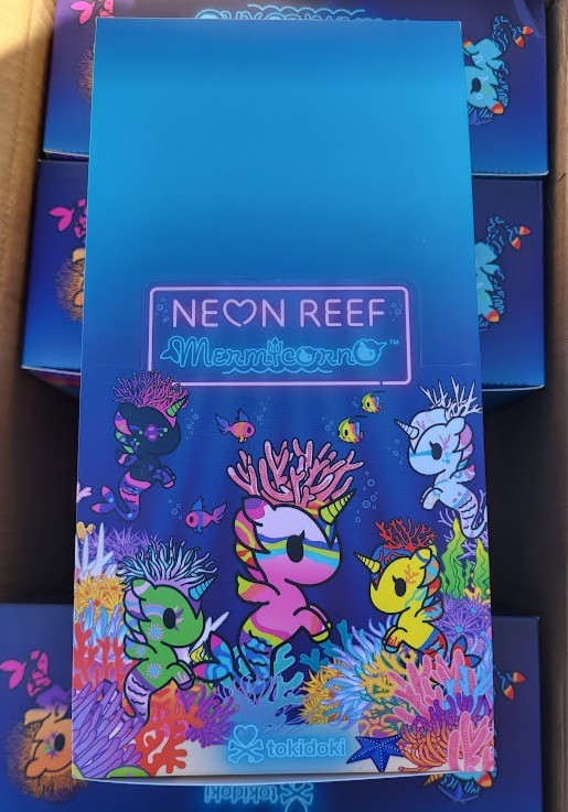 tokidoki Neon Reef Mermicorno series Case of 8 Blind Box