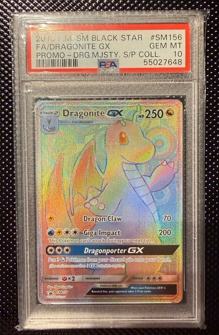 Pokemon Dragonite GX SM156 Promo PSA 10