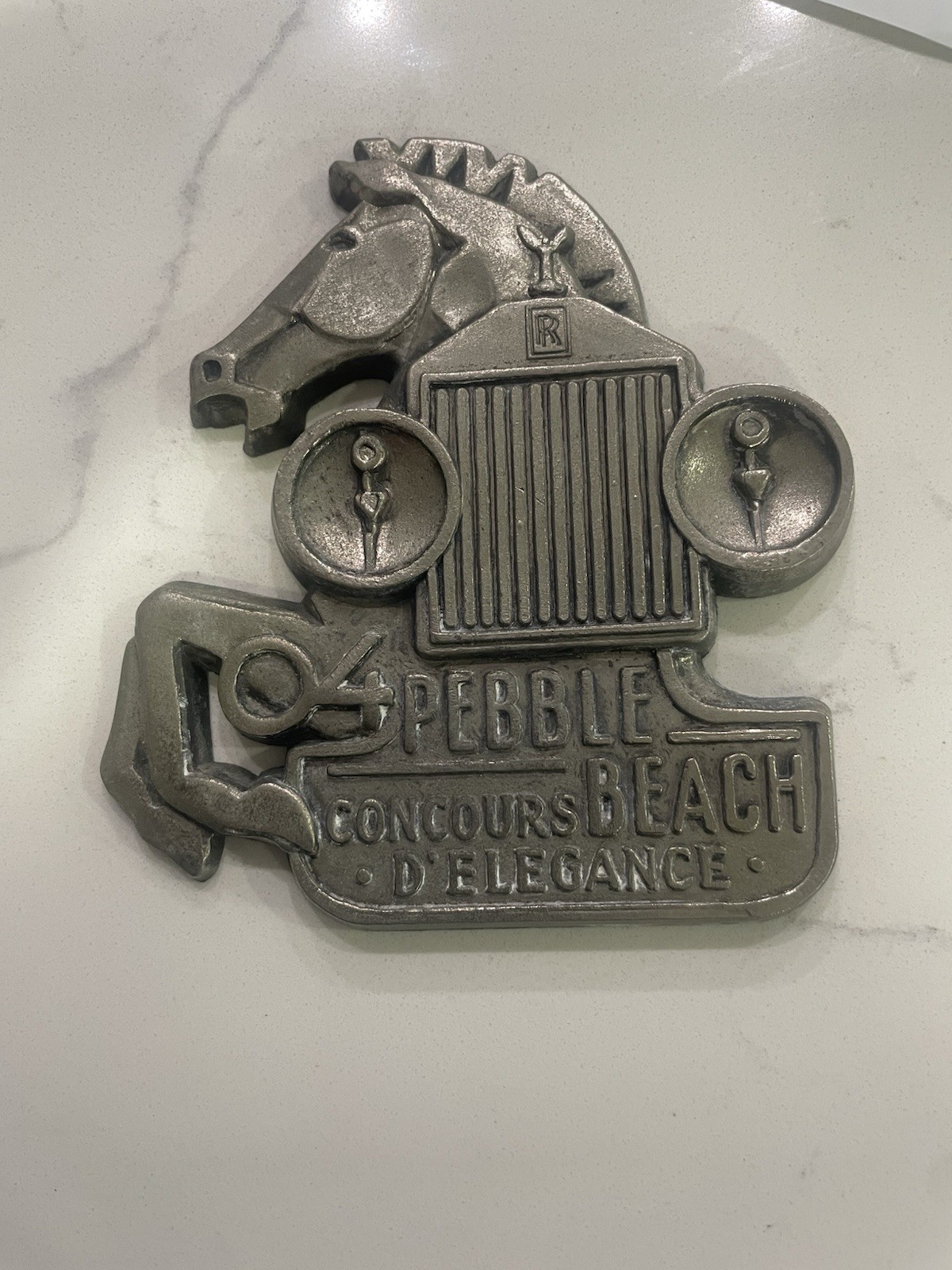 RARE 2004 Pebble Beach Concours Dash Plaque FERRARI ROLLS-ROYCE 1007/1100uu