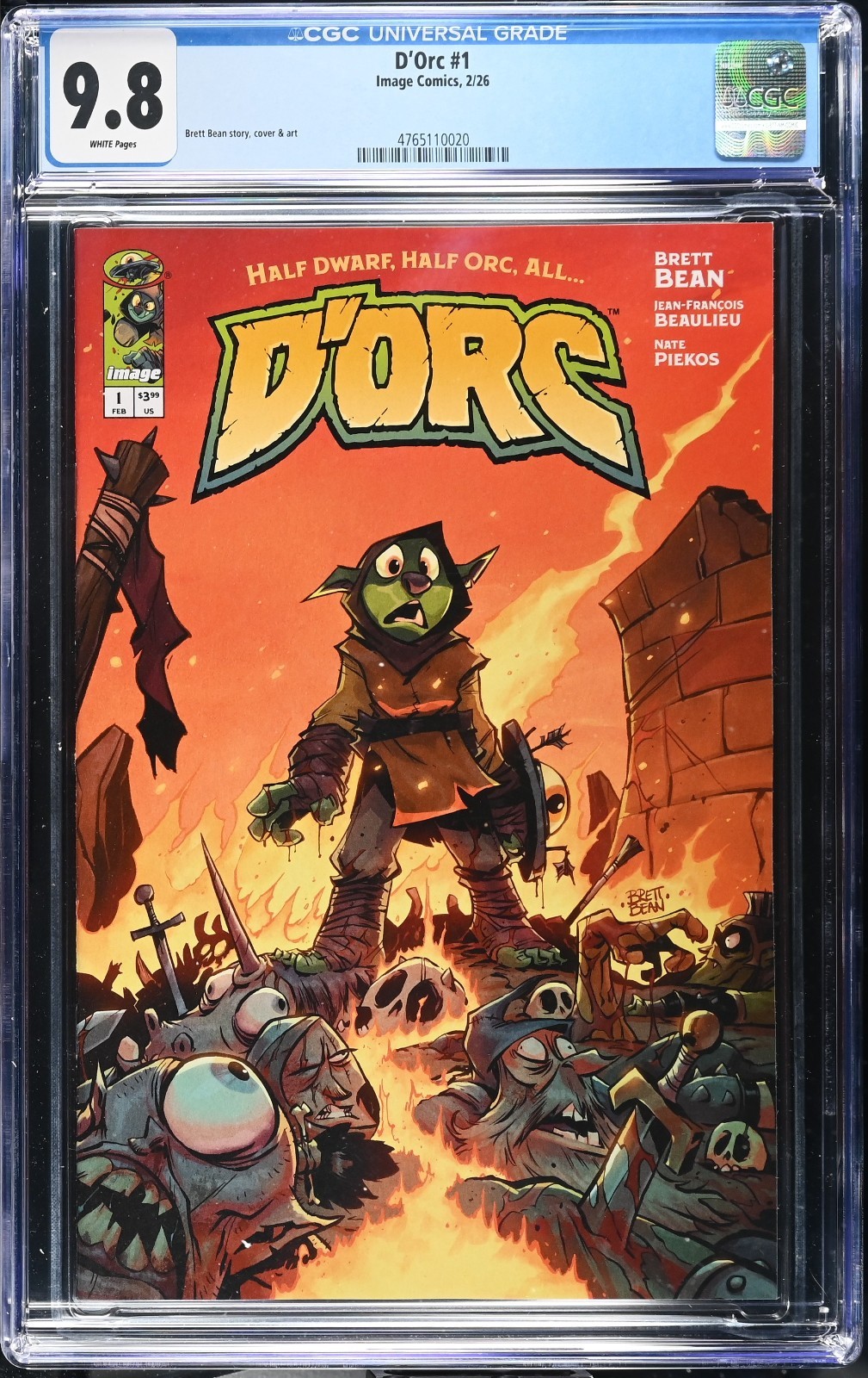 D’orc Dorc #1 Cover A Brett Bean First Print CGC 9.8 Image Comics 2026