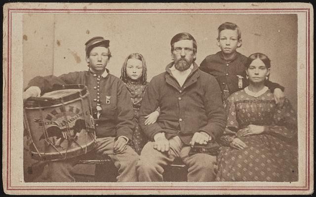 Photo:Alexandria VA Union Soldiers John Burton Family Drum 1860s Civil War