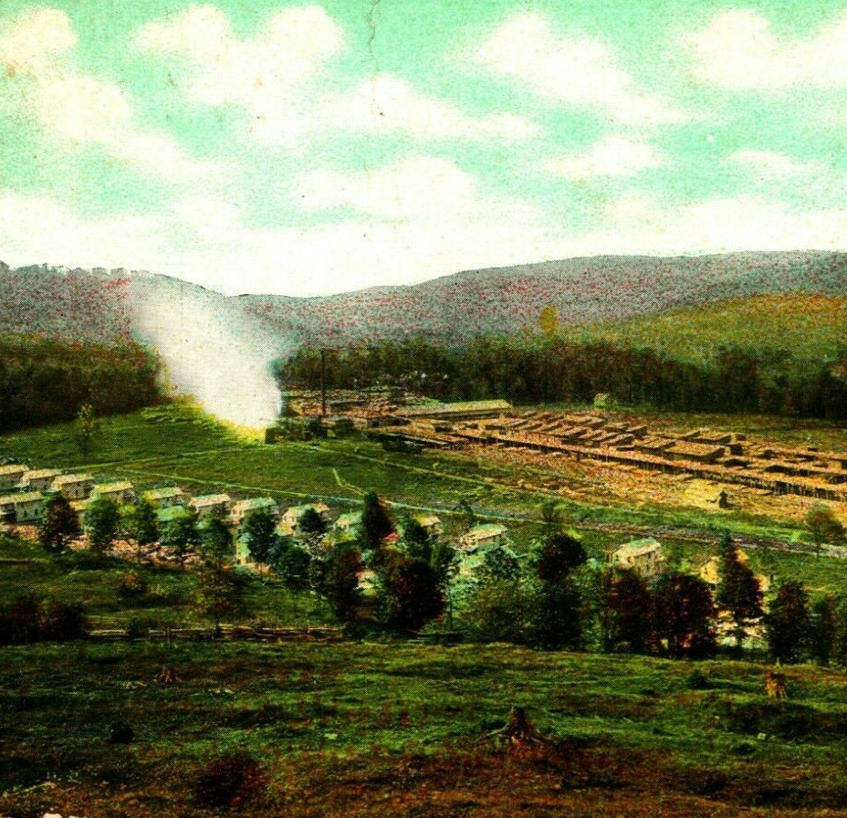 Lumber Mill and Workers Homes Sheffield Pennsylvania PA 1909 DB Postcard 