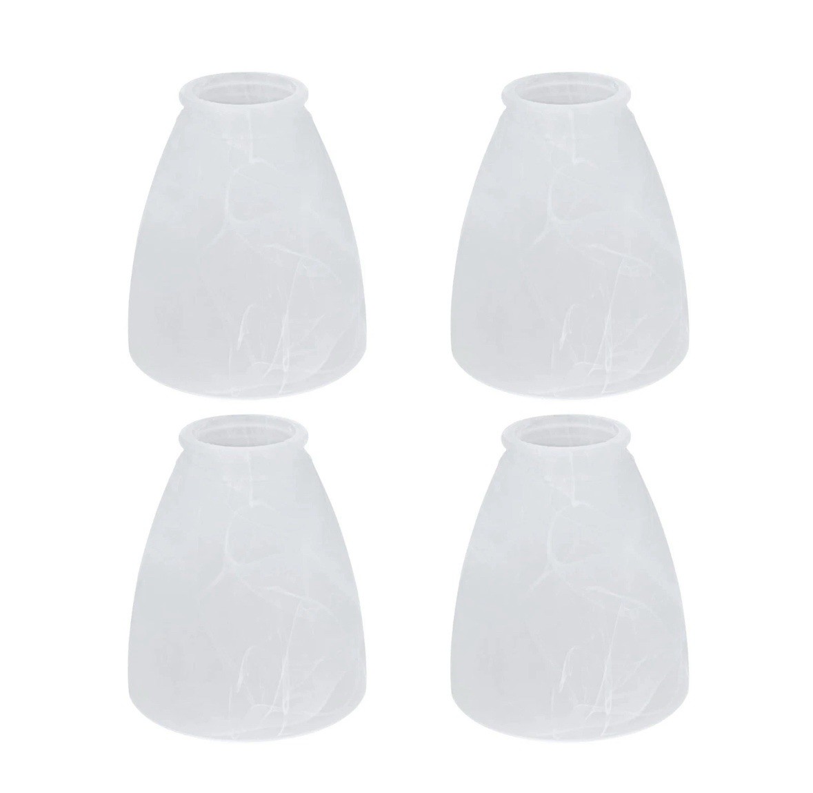 Aspen Creative 23062-4 Alabaster Transitional Style Replacement Glass Shade, ...