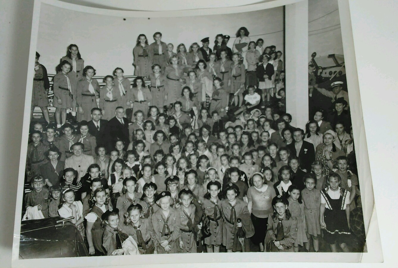 Santa Monica 1950 Girl Scouts Evening Outlook Bldg  8 x 10 Black & White Picture