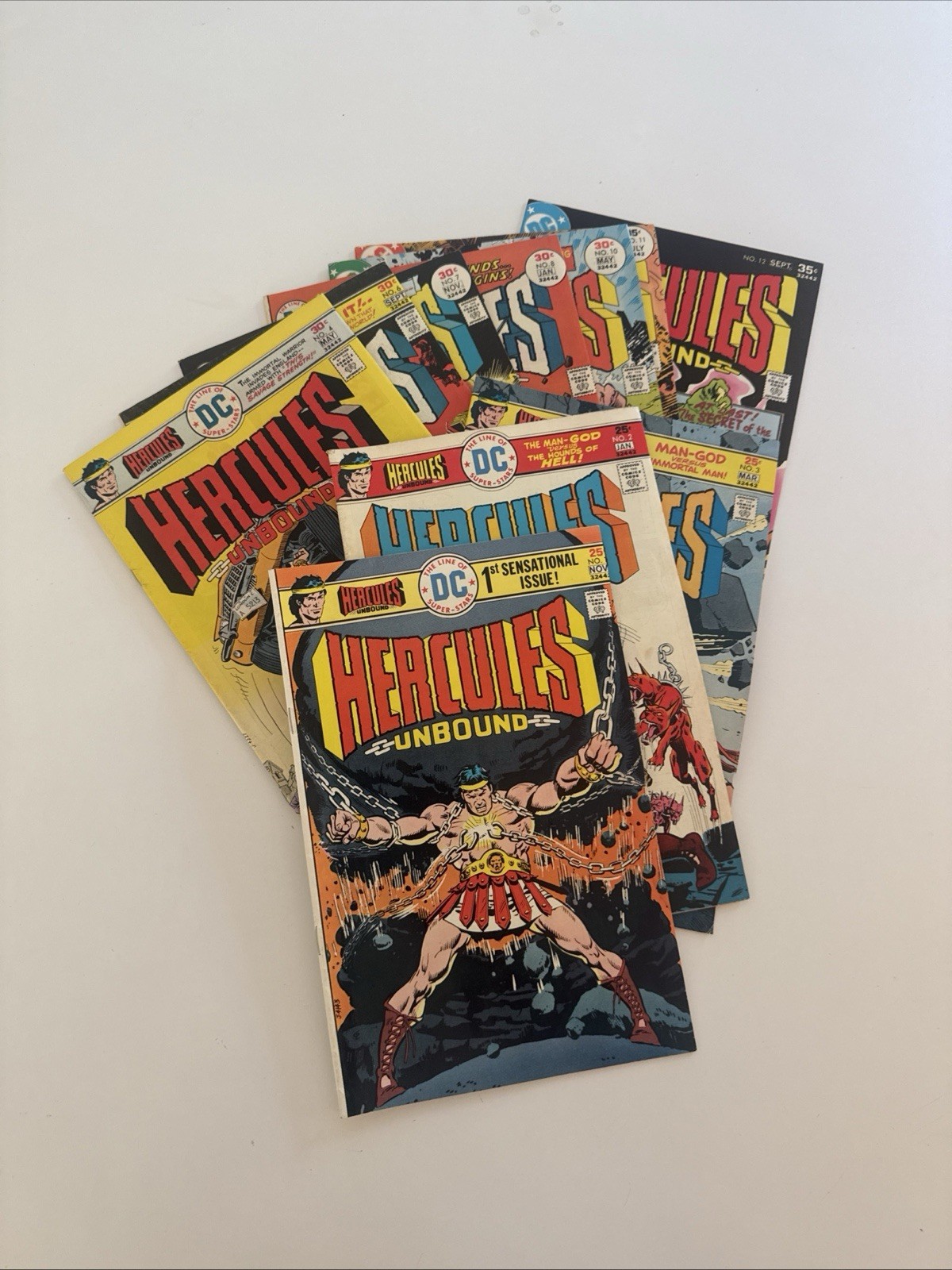 1975 HERCULES UNBOUND # 1 2 3 4 6 7 8 10 11 12 - DC Comics