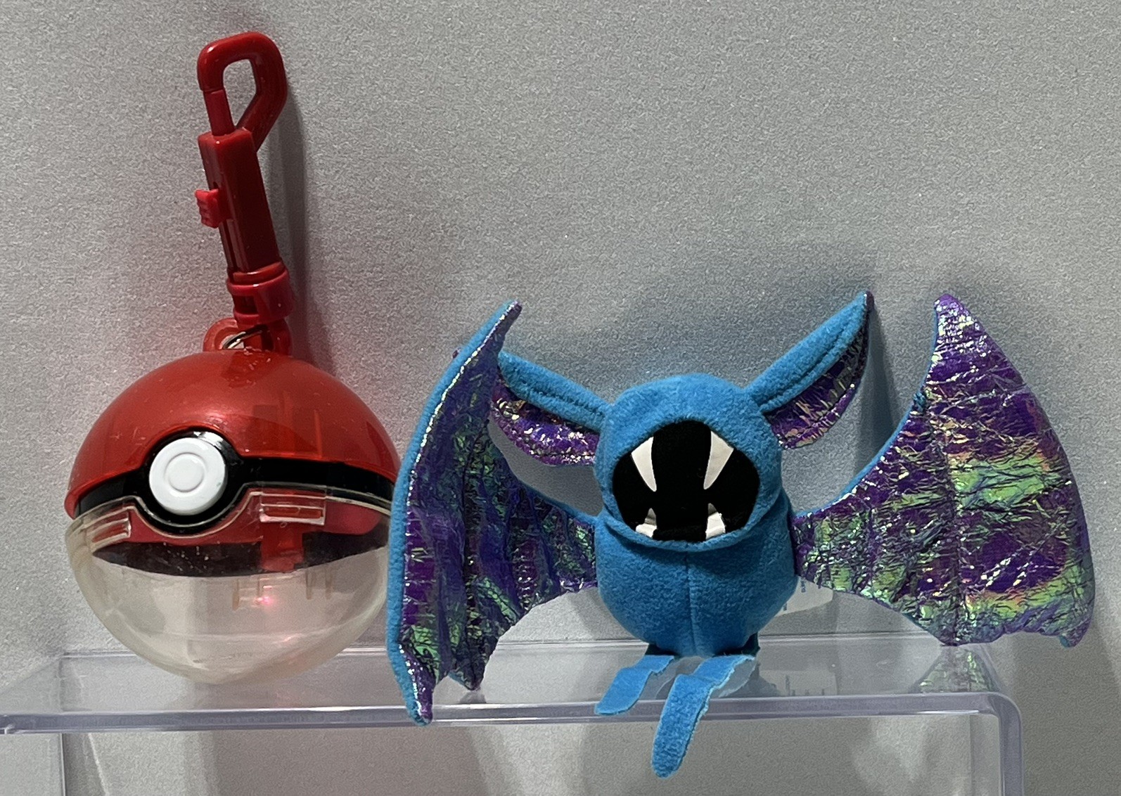 Rare Pokemon Applause Nintendo Zubat Stuffed Plush W/ Pokeball Shiny Wings 1998