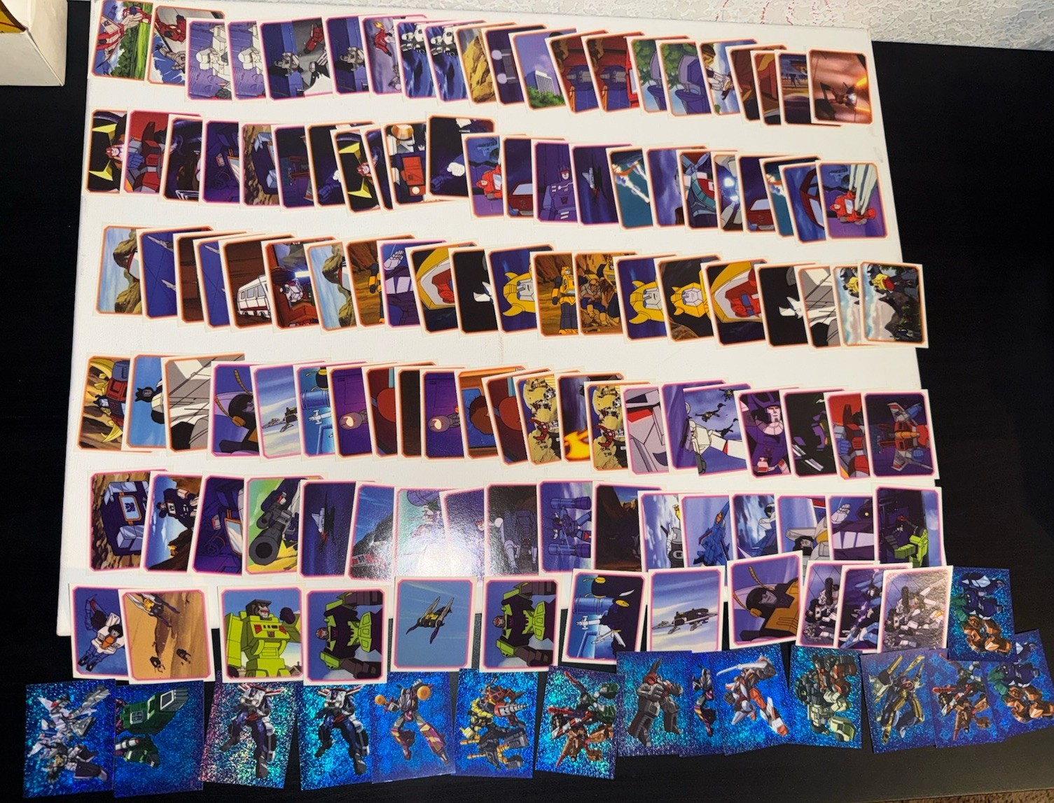 2003 X120 Card Lot Transformers Generation 1 Stickers - Base + Foils