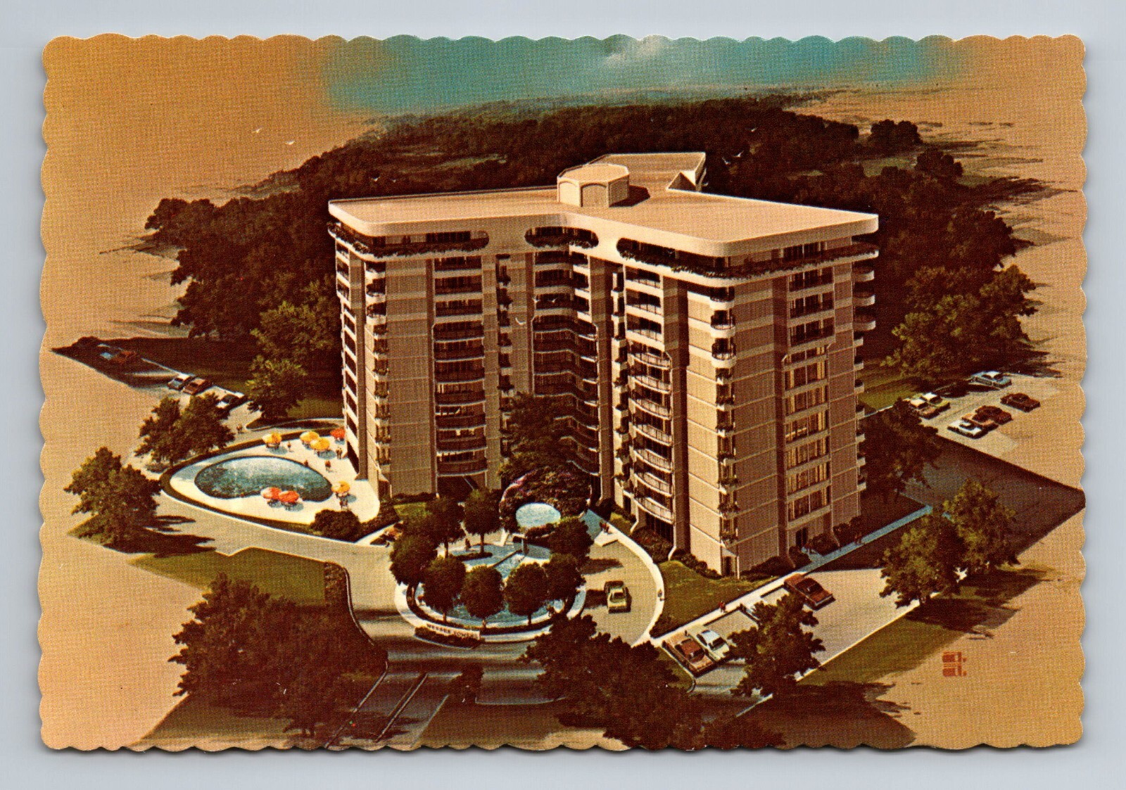 Wessex Towers Postcard Nashville Tennessee Vintage Collectible Souvenir View