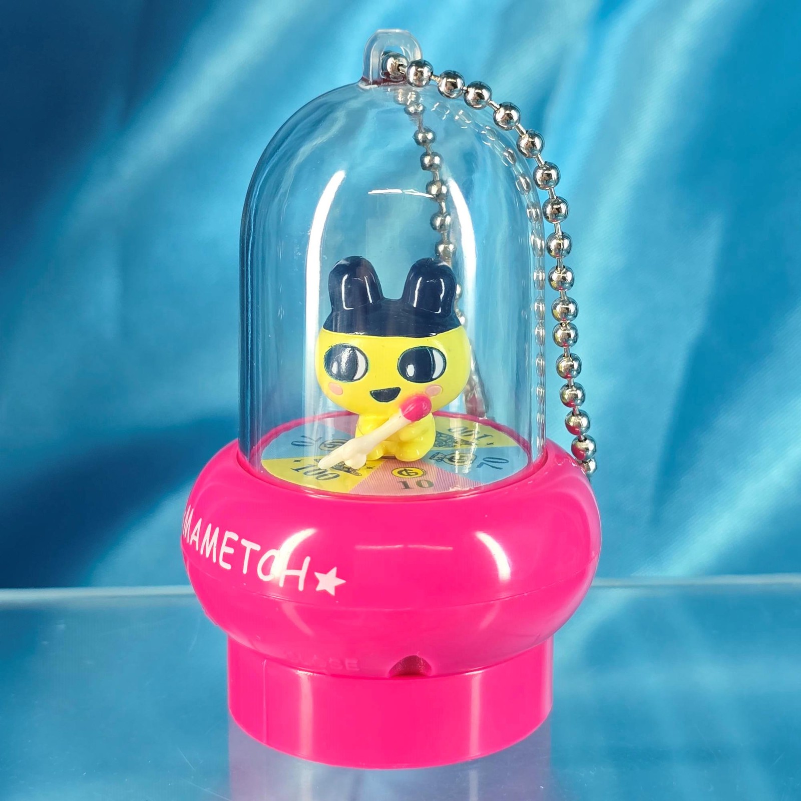 Shogakukan Bandai Tamagotchi Kurupon Stamp Keychain Action Figure Mametchi