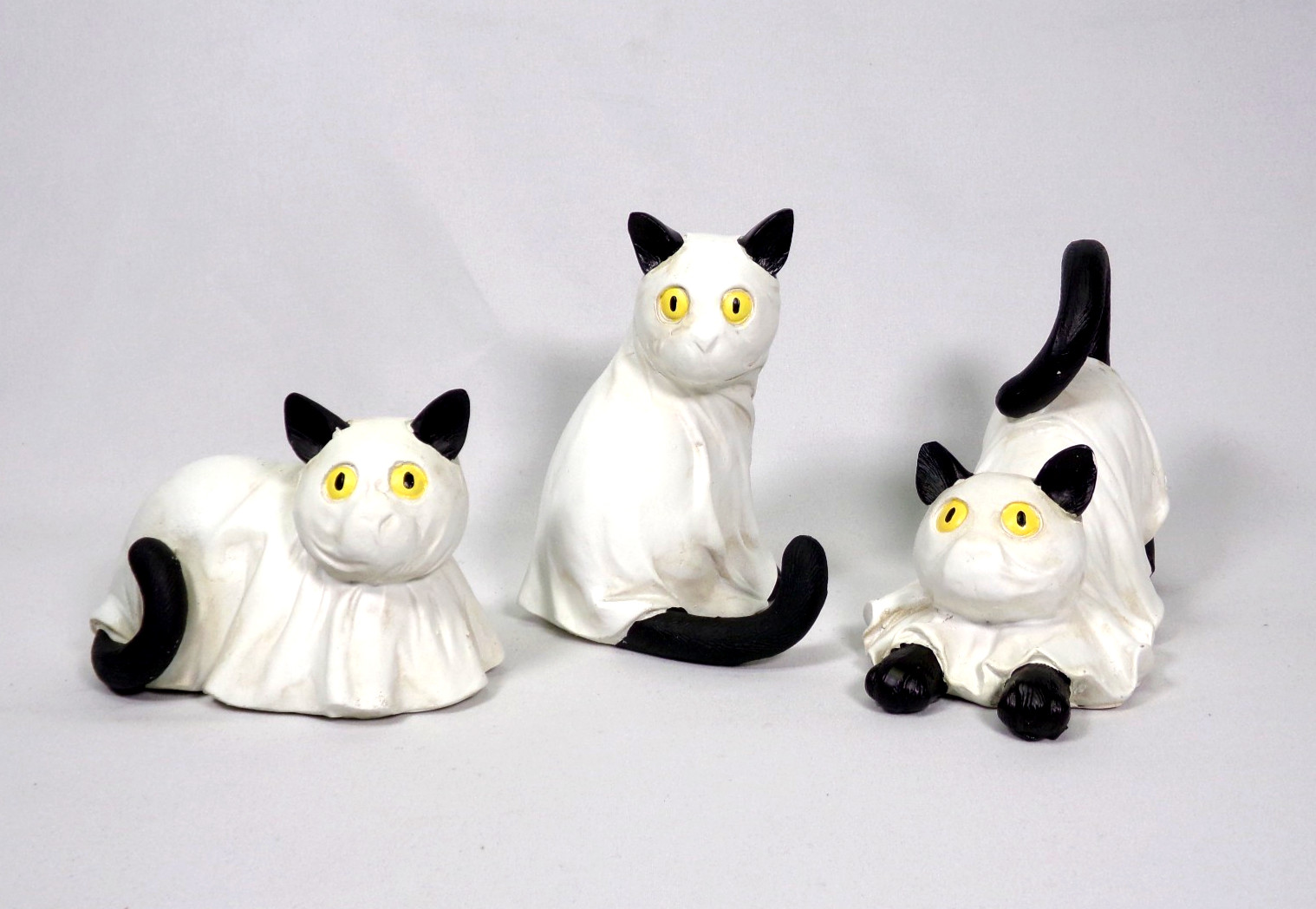 GERSON SET OF 3 HAND PAINTED RESIN 6.1\