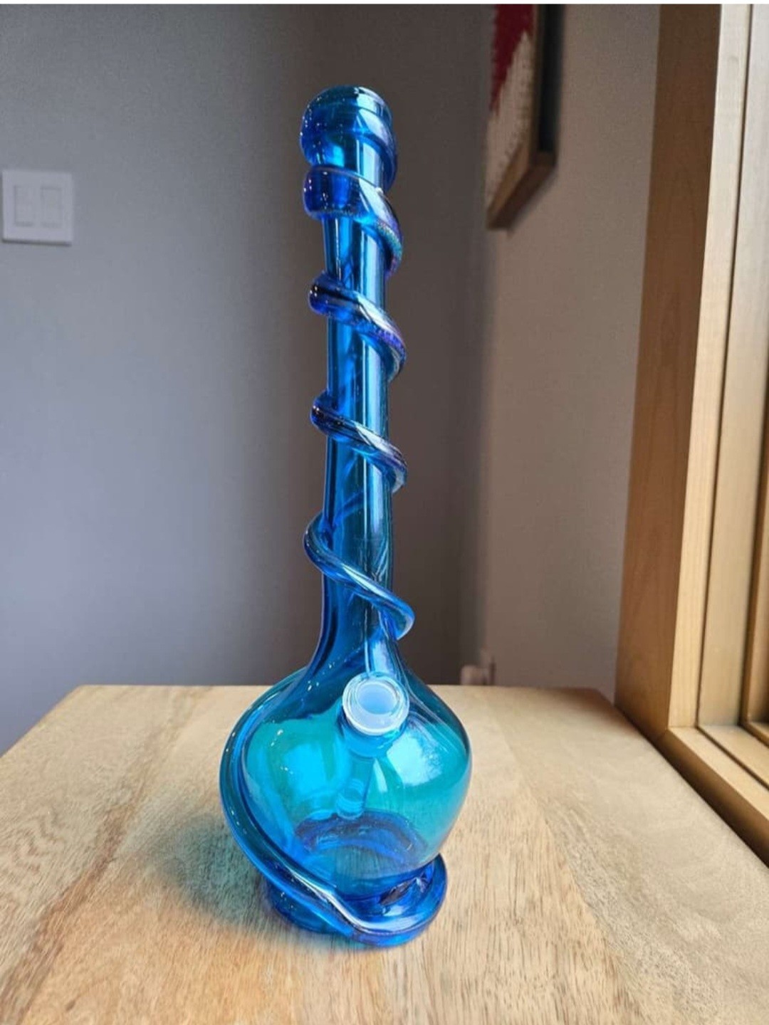 Special K 13 Inch Transparent Blue OG Wrapped Bong