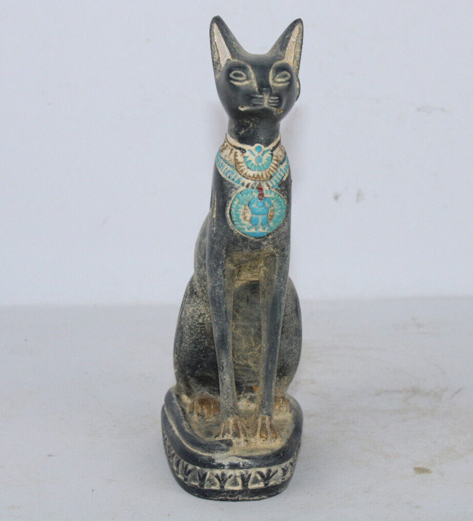 RARE ANCIENT EGYPTIAN ANTIQUE Cat Pharaonic Bast Bastet Old Egypt Pharoh Statue