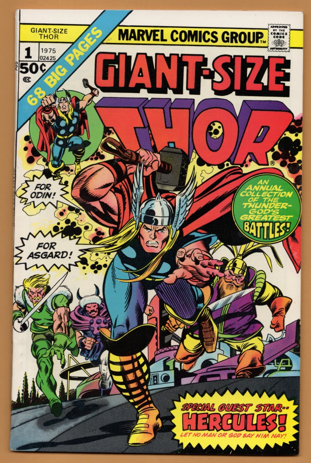 GIANT SIZE THOR # 1   8.5   VERY FINE+  HERCULES