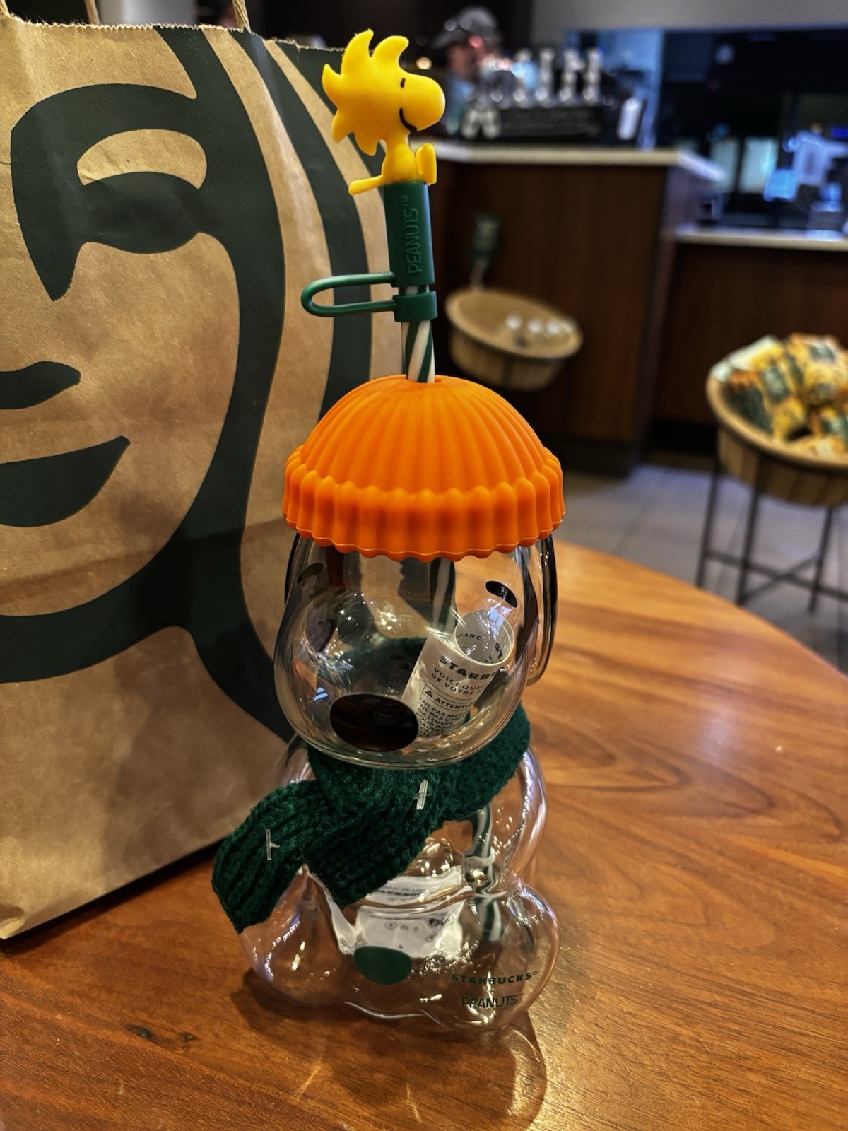 🧡NWT Starbucks 2026 Limited Edition Peanuts Snoopy Glass Cup