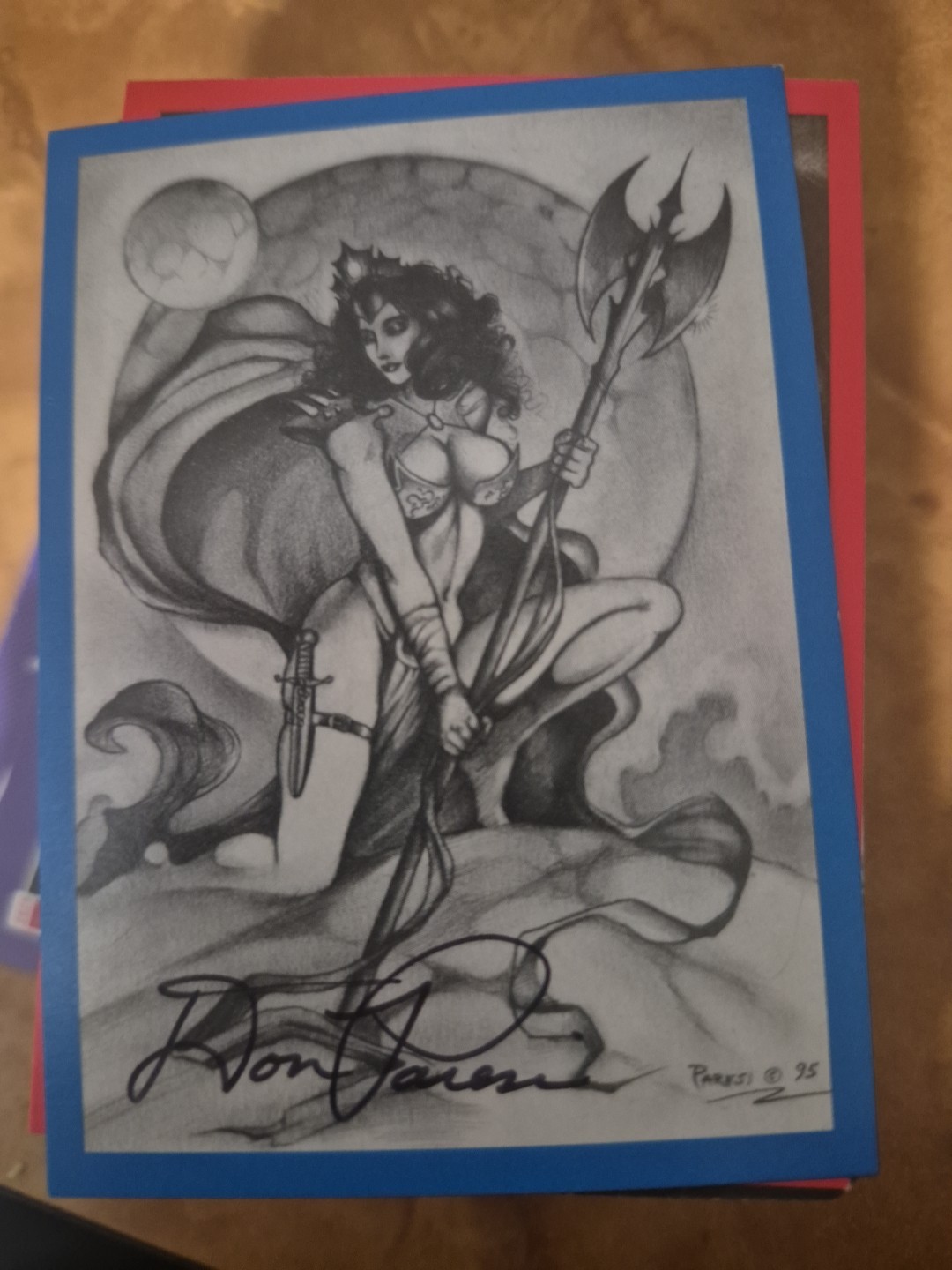 1997 The Illustration Studio Don Paresi\'s Fatal Beauty Don Paresi Autograph 