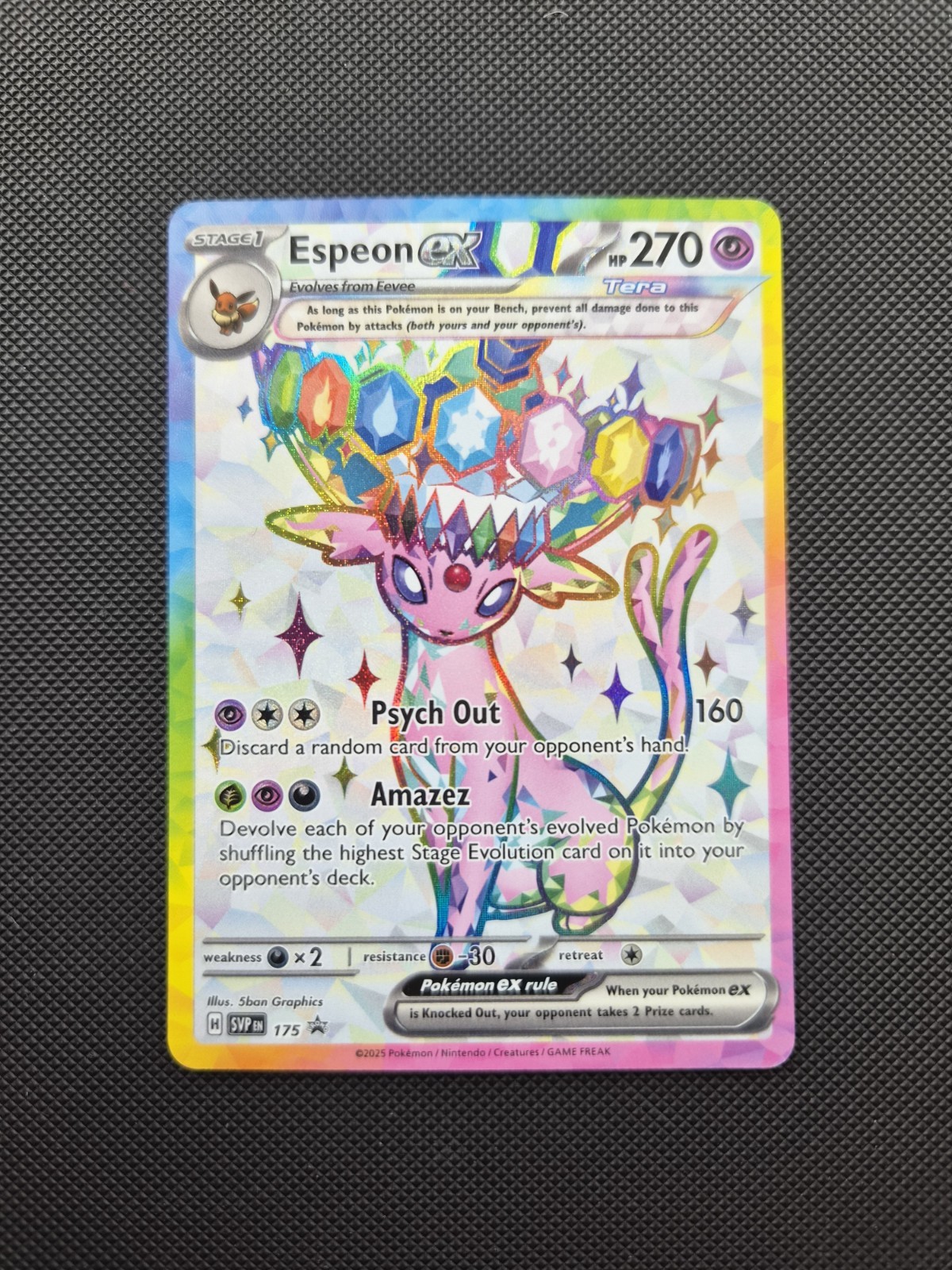 Espeon ex - SVP 175 Scarlet & Violet Promo Prismatic Evolutions - Pokemon TCG