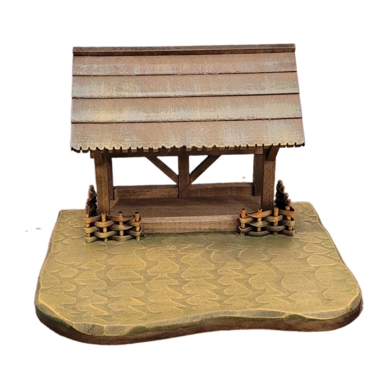 Vintage Anri Nativity Manger Made In Italy