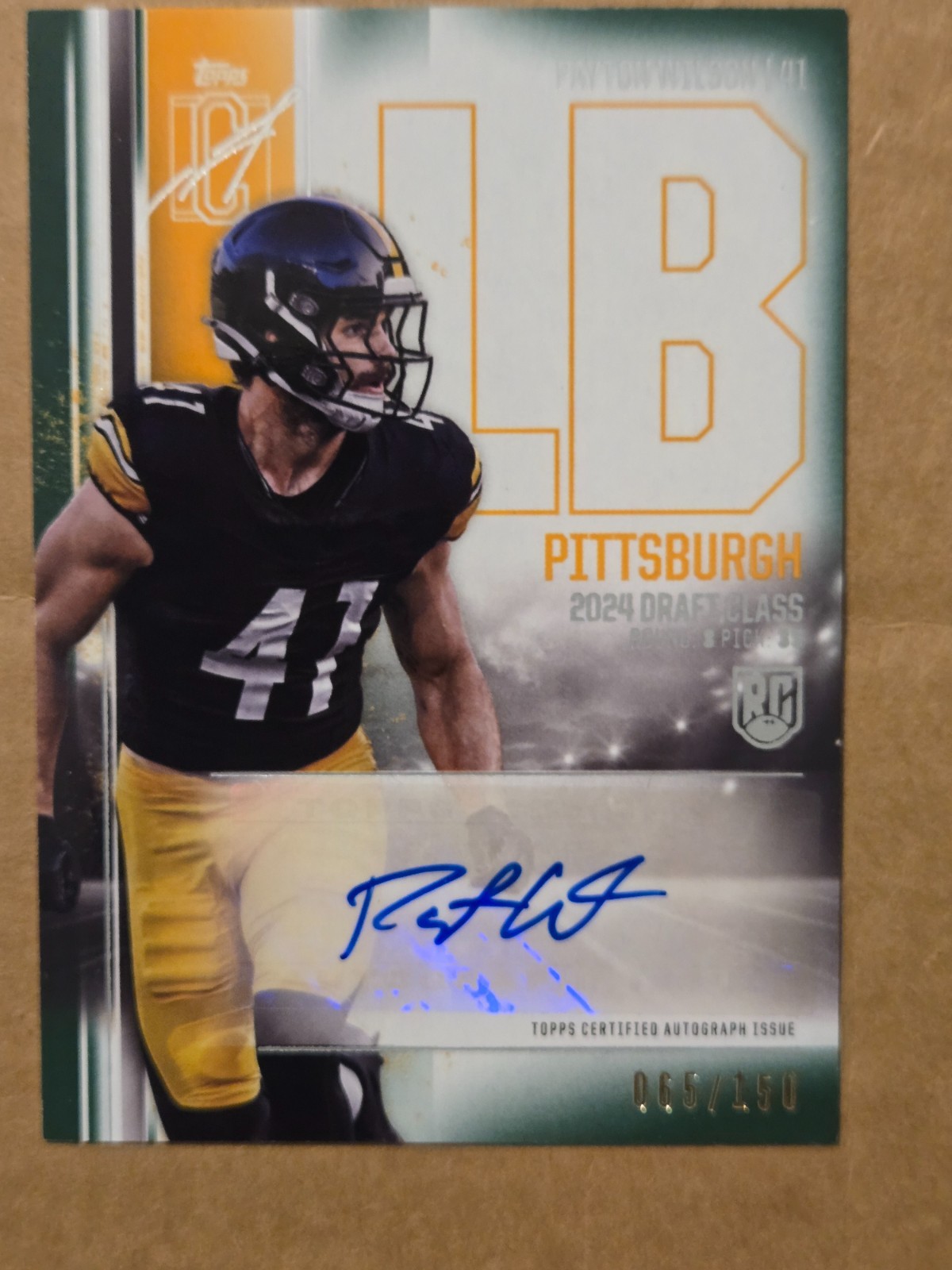2024 Topps Signature Class Rookie Class Autographs Payton Wilson #65/150