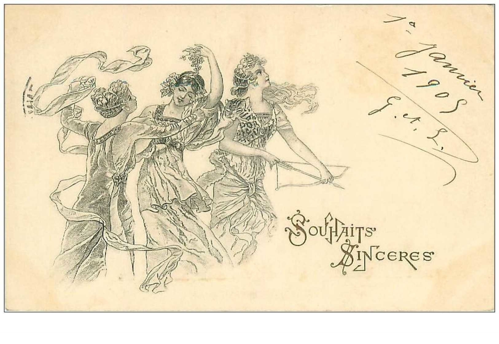 Illustrators No. 31450 Genre Kirchner Dancing Women