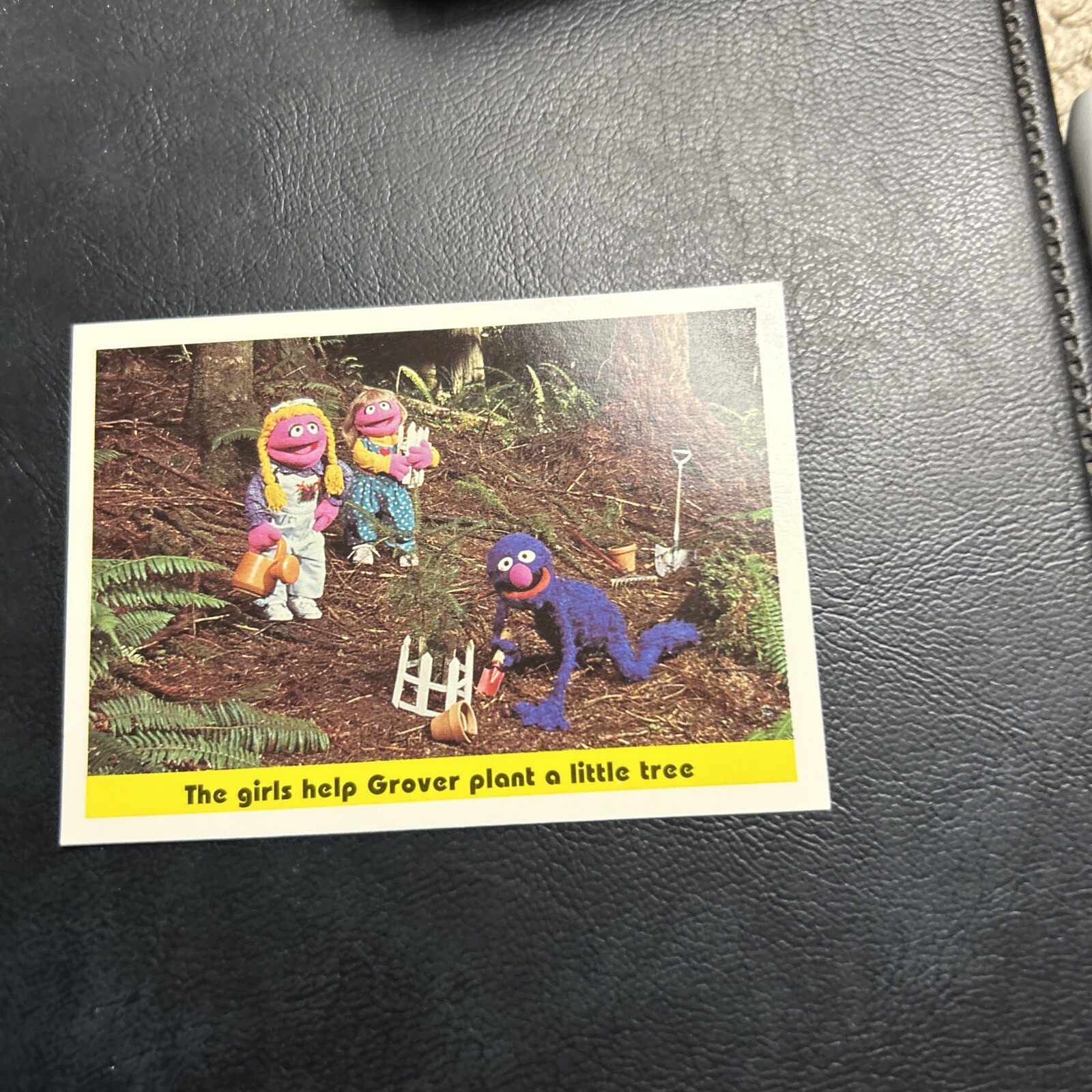 B22s Sesame Street 1992 Ctw #45 The Girls Help Grover Plant A Tree