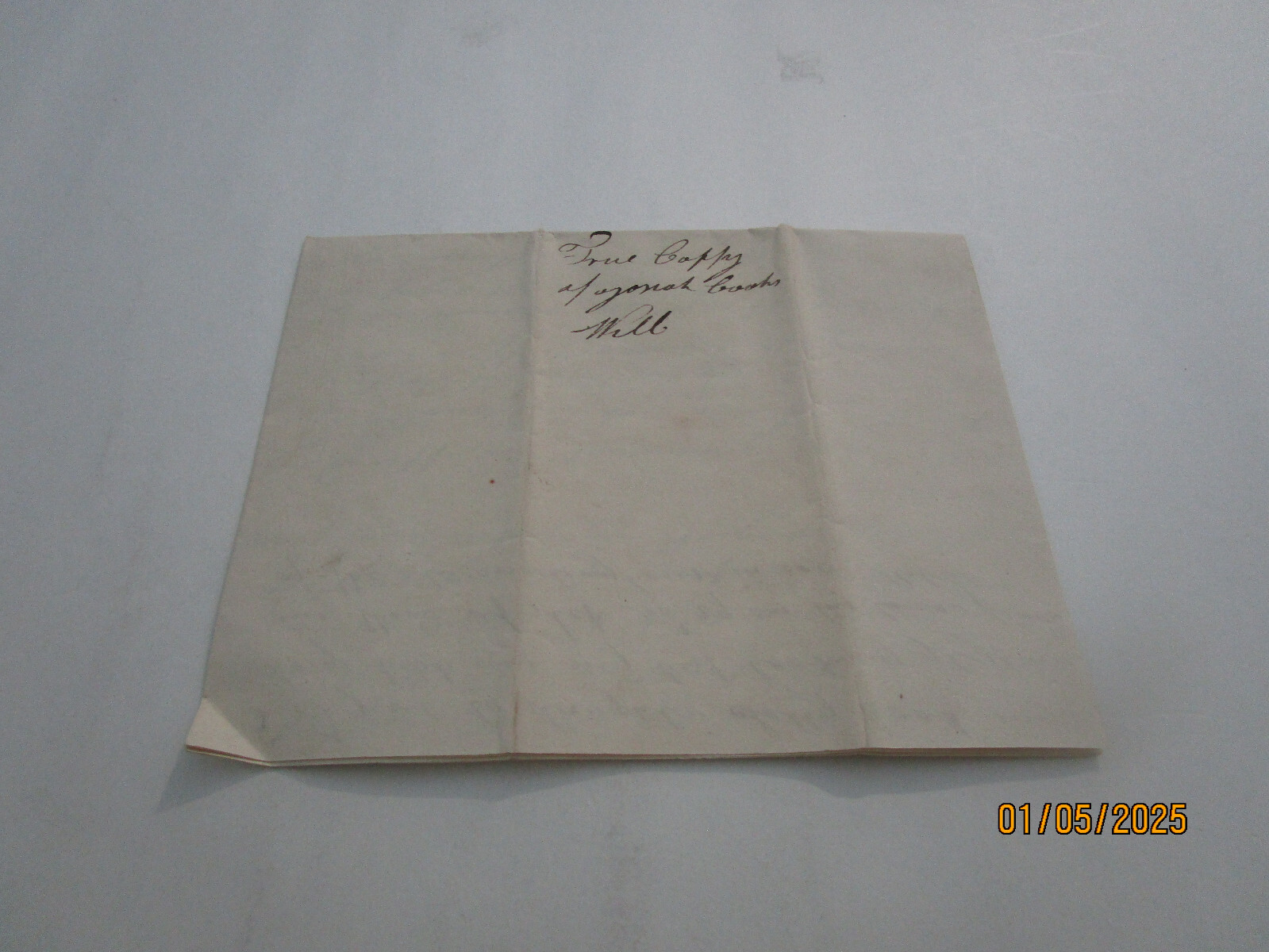 JOSIAH COOK LAST WILL TESTAMENT  1821 COUNTY CHESHIRE  NEW HAMPSHIRE  RARE PIECE